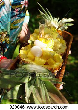 Stock Photo - hands holding 
exotic fruit salad 
in wooden bowl. 
fotosearch - search 
stock photos, 
pictures, images, 
and photo clipart