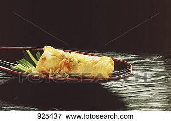 Picture - spring roll on 
asian plate. fotosearch 
- search stock 
photos, pictures, 
images, and photo 
clipart