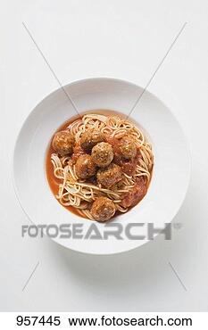 Stock Image - spaghetti with 
meatballs and 
tomato sauce. 
fotosearch - search 
stock photos, 
pictures, wall 
murals, images, 
and photo clipart