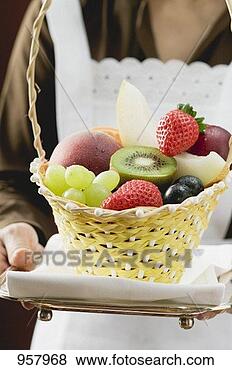 Stock Photo - waitress serving 
a basket of fruit. 
fotosearch - search 
stock photos, 
pictures, images, 
and photo clipart