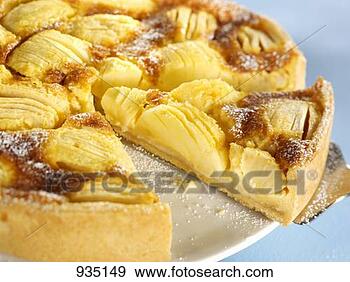 Stock Photograph - alsatian apple 
cake. fotosearch 
- search stock 
photos, pictures, 
images, and photo 
clipart