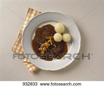 Stock Photo - meat cooked in 
must with potato 
dumplings (upper 
austria). fotosearch 
- search stock 
photos, pictures, 
images, and photo 
clipart