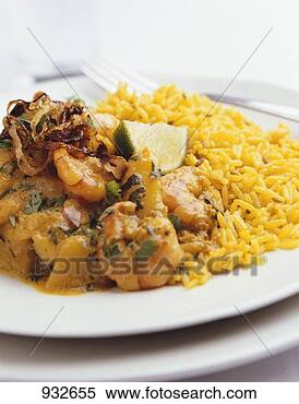 Stock Image - prawn curry with 
rice. fotosearch 
- search stock 
photos, pictures, 
images, and photo 
clipart