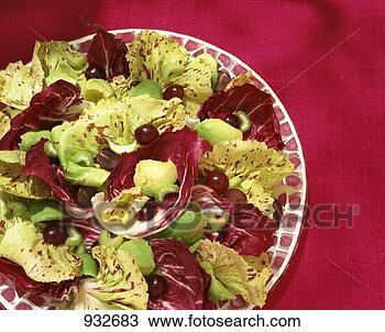 Stock Photo - radicchio with 
avocado, celery 
and olives. fotosearch 
- search stock 
photos, pictures, 
images, and photo 
clipart
