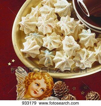 Stock Photograph - anise meringues 
for christmas. 
fotosearch - search 
stock photos, 
pictures, images, 
and photo clipart