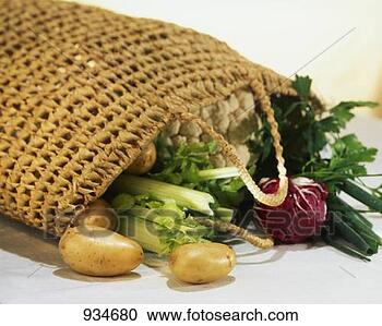 Stock Photography - fresh vegetables 
in a bag. fotosearch 
- search stock 
photos, pictures, 
images, and photo 
clipart