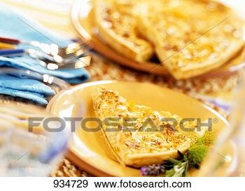 Stock Photograph - quiche lorraine. 
fotosearch - search 
stock photos, 
pictures, images, 
and photo clipart