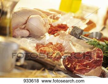 Stock Photo - still life with 
meat and poultry. 
fotosearch - search 
stock photos, 
pictures, images, 
and photo clipart
