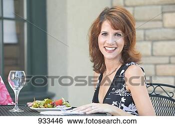 Stock Photo - woman with a plate 
of salad. fotosearch 
- search stock 
photos, pictures, 
images, and photo 
clipart