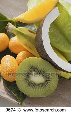 Stock Photo - exotic fruit, 
citrus fruit and 
coconut. fotosearch 
- search stock 
photos, pictures, 
images, and photo 
clipart