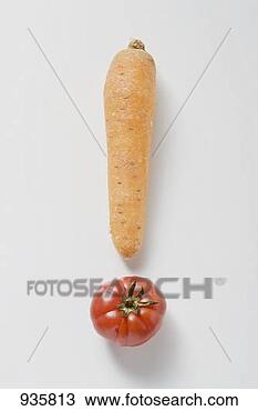 Stock Photo - one carrot and 
one tomato forming 
an exclamation 
mark. fotosearch 
- search stock 
photos, pictures, 
images, and photo 
clipart
