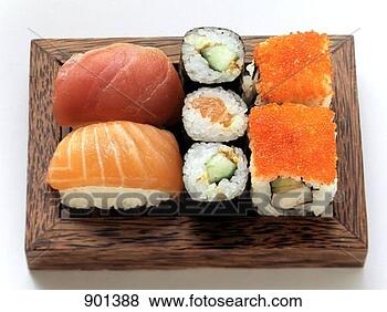 Hazır Fotoğraf - çeşit çeşit,  
sushi. fotosearch 
- foto, resim, 
görüntü ve foto 
klipart ara