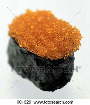 Hazır Fotoğraf - gunkan-sushi, 
 tobiko,  (flying, 
 fish,  caviare). 
fotosearch - foto, 
resim, görüntü 
ve foto klipart 
ara