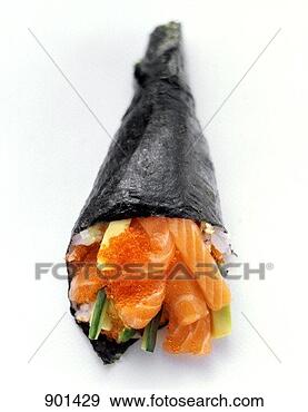 Hazır Fotoğraf - olan,  temaki, 
 sushi. fotosearch 
- foto, resim, 
görüntü ve foto 
klipart ara