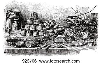 Hazır İlüstrasyonlar - tokat,  tartlar, 
 deniz mahsulleri, 
 (illustration). 
fotosearch - klipart 
İlüstrasyon, çizimler 
ve görüntüler 
ara