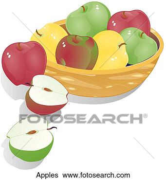 Stock Illustration - apples. fotosearch 
- search clipart, 
illustration, 
drawings and vector 
eps graphics images