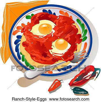 Stock Illustration - ranch style eggs. 
fotosearch - search 
clipart, illustration, 
drawings and vector 
eps graphics images