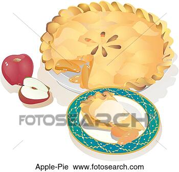 Clipart - apple pie. fotosearch 
- search clipart, 
illustration, 
drawings and vector 
eps graphics images