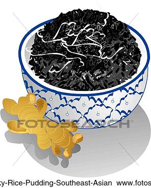 Stock Illustration - black sticky rice 
pudding, southeast 
asian. fotosearch 
- search clipart, 
illustration, 
drawings and vector 
eps graphics images
