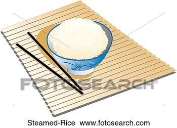 Clipart - steamed rice. 
fotosearch - search 
clipart, illustration, 
drawings and vector 
eps graphics images