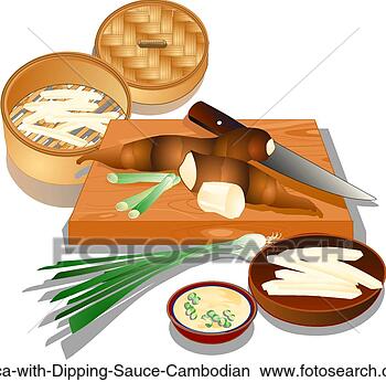 Que mangez vous ce soir... on se donne des idées? - Page 16 Yuca-dipping-sauce_~Yuca-with-Dipping-Sauce-Cambodian