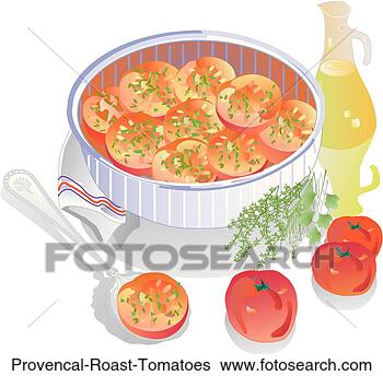 Stock Illustration - provencal roast 
tomatoes. fotosearch 
- search clipart, 
illustration, 
drawings and vector 
eps graphics images