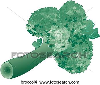 Stock Illustration - broccoli-one. 
fotosearch - search 
clipart, illustration, 
drawings and vector 
eps graphics images