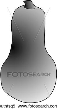Stock Illustration - butternut squash-one 
b&w. fotosearch 
- search clipart, 
illustration, 
drawings and vector 
eps graphics images