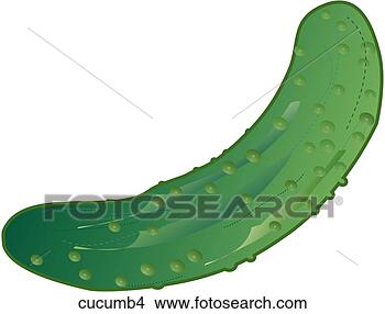 Stock Illustration - cucumbers-one. 
fotosearch - search 
clipart, illustration, 
drawings and vector 
eps graphics images