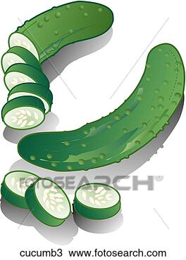 Drawing - cucumbers-shadows. 
fotosearch - search 
clipart, illustration, 
drawings and vector 
eps graphics images