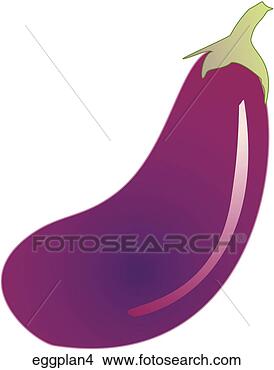 Stock Illustration - eggplant-one. 
fotosearch - search 
clipart, illustration, 
drawings and vector 
eps graphics images