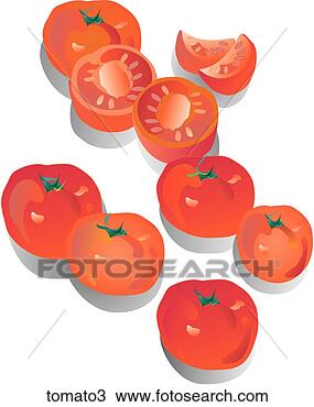 Drawing - tomatoes-shadows. 
fotosearch - search 
clipart, illustration, 
drawings and vector 
eps graphics images
