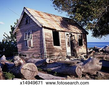 Stock Photography - barbados, st lucy, 
smitton's bay, 
wooden shack by 
beach. fotosearch 
- search stock 
photos, pictures, 
images, and photo 
clipart