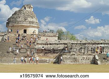 Stock Photo - mexico, yucatan, 
chichen itza, 
the observatory. 
fotosearch - search 
stock photos, 
pictures, images, 
and photo clipart