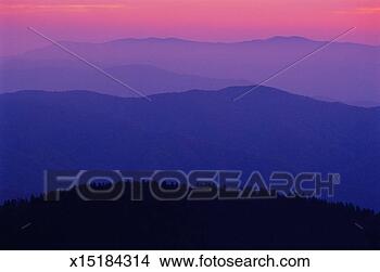 Stock Photo - usa, north carolina, 
great smoky mountains, 
sunrise over mountains. 
fotosearch - search 
stock photos, 
pictures, images, 
and photo clipart
