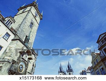 Stock Photo - czech republic, 
prague, old town 
hall and astrological 
clock. fotosearch 
- search stock 
photos, pictures, 
images, and photo 
clipart