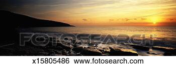 Stock Photo - england south 
wales, dunraven, 
coastal scenic, 
sunset. fotosearch 
- search stock 
photos, pictures, 
images, and photo 
clipart