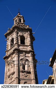 Stock Photography - spain, valencia, 
santa catalina, 
bell tower. fotosearch 
- search stock 
photos, pictures, 
images, and photo 
clipart