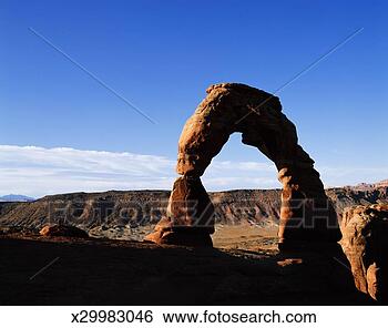 Stock Photo - usa, utah, arches 
national park, 
delicate arch 
in shadow. fotosearch 
- search stock 
photos, pictures, 
images, and photo 
clipart