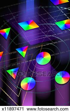Stock Photography - various shapes 
with rainbow colors. 
fotosearch - search 
stock photos, 
pictures, images, 
and photo clipart