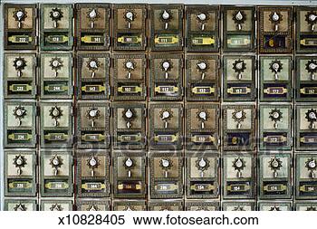 Stock Image - old-fashioned 
mailboxes, close-up, 
full frame. fotosearch 
- search stock 
photos, pictures, 
images, and photo 
clipart