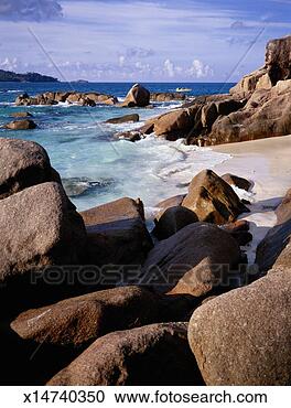Stock Photography - seychelles, praslin 
island, ilot saint 
pierre, rocky 
shore. fotosearch 
- search stock 
photos, pictures, 
images, and photo 
clipart