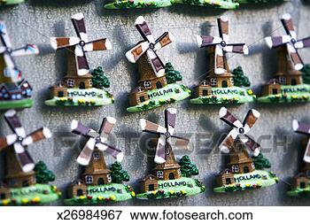 Picture - holland, amsterdam, 
windmill fridge 
magnets, close-up. 
fotosearch - search 
stock photos, 
pictures, images, 
and photo clipart