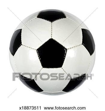 Stock Photography - leather black 
and white football, 
on white background. 
fotosearch - search 
stock photos, 
pictures, images, 
and photo clipart