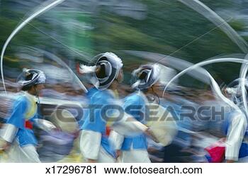 Stock Photography - south korea, seoul, 
traditional korean 
dancing parade, 
blurred motion. 
fotosearch - search 
stock photos, 
pictures, images, 
and photo clipart