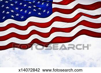 Stock Photo - american flag 
flapping against 
sky, close-up. 
fotosearch - search 
stock photos, 
pictures, images, 
and photo clipart