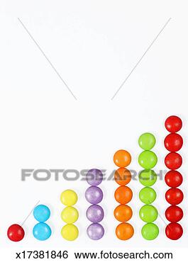 Stock Photo - seven vertical 
rows of brightly 
coloured candy 
covered chocolate. 
fotosearch - search 
stock photos, 
pictures, images, 
and photo clipart