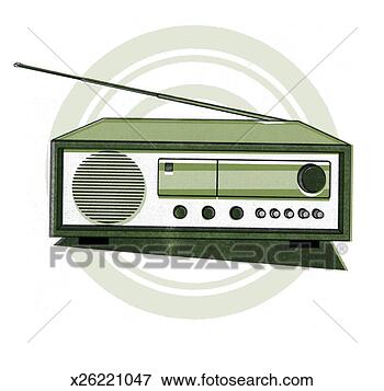 Picture - old fashioned 
radio. fotosearch 
- search stock 
photos, pictures, 
images, and photo 
clipart