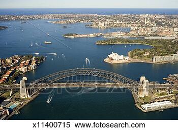 Stock Image - australia, new 
south wales, sydney 
harbour, aerial 
view. fotosearch 
- search stock 
photos, pictures, 
images, and photo 
clipart
