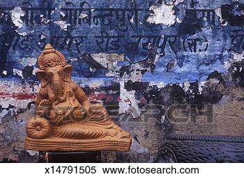 Stock Image - india, rajastan, 
jaipur, figure 
of ganesh, hindu 
figure, close-up. 
fotosearch - search 
stock photos, 
pictures, images, 
and photo clipart